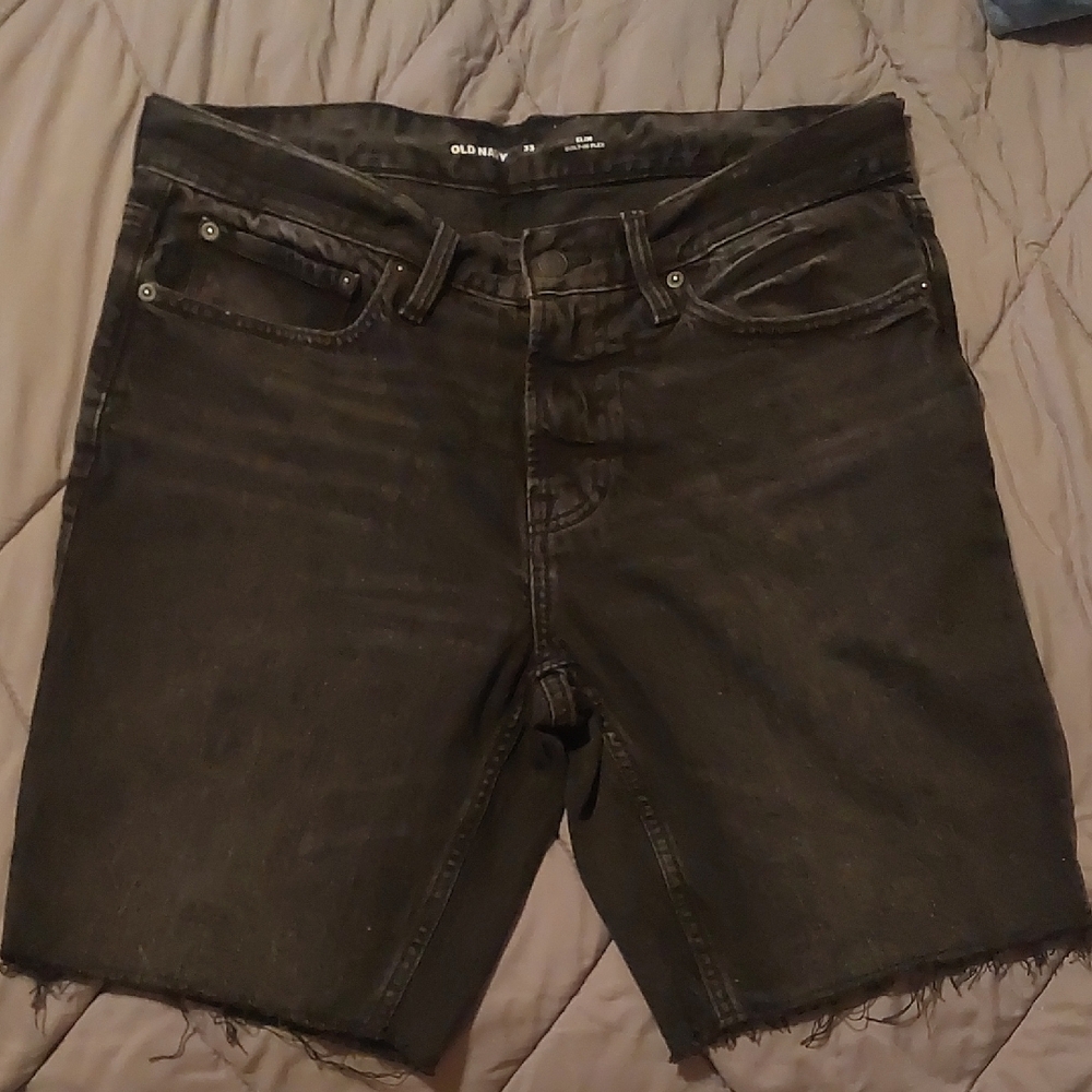 Old Navy Charcoal Denim Shorts